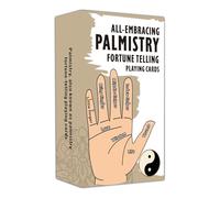 NVOQILIN Palmistry Playing Cards Divination Deck, Standard Size for Telling & Party Games, Premium Cardstock with