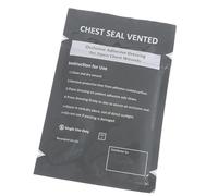 NVOQILIN Portable Chest Seal Vented Medically Patches Outdoor Tool Emergencies Trauma Sticker For Open Chest Wounds Enduring Portable Square Medically Seal Vented Dressing Bandages