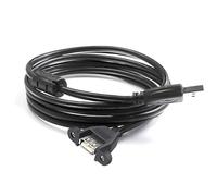 NVOQILIN Portable USB Male To Female Data Cord Screw Panel Mount Extension Cable Sync Charging Wire Line For Various Devices USB Extender Line