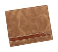 NVOQILIN Practical PU Card Holder Men's Wallet Multiple Card Slots and Texture for Students and Professional Contrast Color Accessory