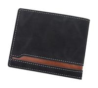 NVOQILIN Practical PU Card Holder Men's Wallet Multiple Card Slots and Texture for Students and Professional Contrast Color Accessory