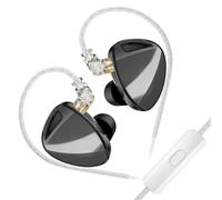 NVOQILIN Professional 6Driver In Ear Headphones With Electronic Technology For Studio Sound Live Performances Silver Plate Cable
