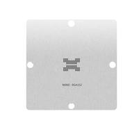 NVOQILIN Reballing Template Steel Stencil 90x90mm for BGA78-BGA152 DDR5 Memory Solder Pattern