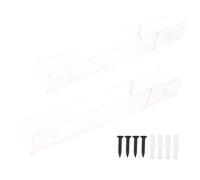 NVOQILIN Record Storage Holder 2 PCS Clear Acrylic Display Shelf Display Singles And LPs In This Modern Portable Rack Record Storage Holder