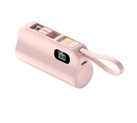 NVOQILIN Small 5000mAh with Builts In Stand and USB Cable 10W for On The Go Convenience