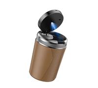 NVOQILIN Smokeless Cup Holder Ashtray with Lid Vehicle Ashtray with Automatic LED Light Activated by Opening the Lid Car with Smell Proof