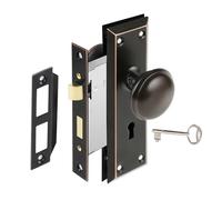 NVOQILIN Sturdy Mortise Set with Elegant Knobs Designs for Easy Replacement On Interior Door 35 45mm Thickness Ranges Rental Property Security