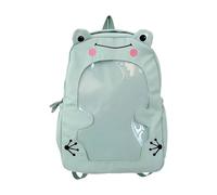 NVOQILIN Stylish Nylon Backpack With Clear Display Designs School Bag Large Capacity Daypacks For Everyday Use And Travel Ergonomic Anime Themed Travel Backpack