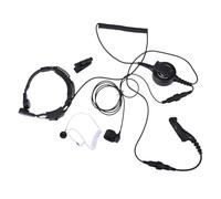 NVOQILIN Throat Microphone Headsets Earphone For Radio Models Including P8268 DP4800 DP4600 DP3400 Black Headphone Throat Microphone Headset