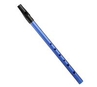NVOQILIN Traditional Irish Tin 6 Hole Metal Flute Woodwind Tin Penny Flute Portable Musical Instruments