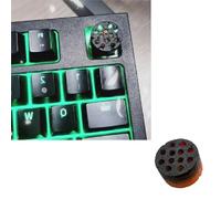 NVOQILIN Translucent Honeycombs Coal Keycap Light Transmitting Resins Keycap for Backlit Mechanical Keyboards
