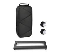 NVOQILIN Travel Friendly Effector Bracket Pedalboard For Small Size Guitar Bass Effects With Protective Carry Bag And 2 Tapes Aluminum Pedalboard