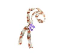 NVOQILIN Unique Artisanal Crafted Beaded Scarf Necklace Featuring Colorful Flowers Ideal for Gift Giving Spring Season Beaded Jewelry