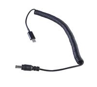 NVOQILIN USB C to DC5.5mmx2.5mm Power Cable Spring Cord with 5V/9V/12V Output Optional for Routers Fan and More