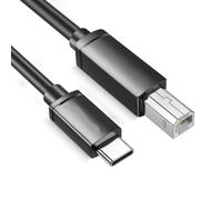 NVOQILIN USB C To Square Port Printing Data Cord Wire 24/28AWG Wide Compatibility Male To Male Connector For Printers Scanners USB C Printer Cable