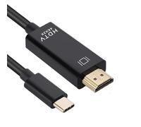 NVOQILIN USB C Type C To HDTV 4K 30Hz Cable Adapter Video Sound Sync for Tablet HDTV Video Output Converter