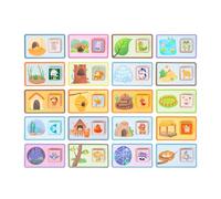 NVOQILIN Wooden Animal Scene Matching Puzzle Educational Toy For Shape Color Recognition Cognitive Development