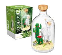 NVOSIYU Micro Building Blocks Animals Toy, Creative Alpaca Figure Model Mini Bricks Building Set with Display Case, Birthday for Adults, Home Decor