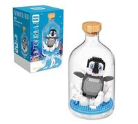 NVOSIYU Sea Animals Toy Building Sets, Mini Bricks Penguin Model Animal Figures Building Blocks Set with Display Case, Birthday for Adults, Home Decor