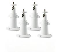 NVRTTRR Camera Mounting Bracket for Camera with 1/4 Screw Head Wall Mount Compatible with Ring Stick Up Cam Wired/Battery and Ring Indoor Cam HD Security Camera,360 Degree Adjustable (White 4 Pack)