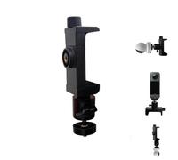 NVRTTRR Universal Camera Mount for Baby Monitors, 1/4" Screw Stand, Adjustable Clamp for Furniture 2.16-4.13 inch, Compatible with Infant Optics DXR-8/DXR-8 Pro (Black Clip)