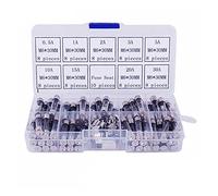 NVSFZGIYG 72pcs 6x30mm Fuse Assorted Kit Fast-Blow Glass Fuses 0.5A 1A 2A 3A 5A 10A 15A 20A 30A AMP