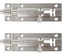 NVSFZGIYG Gate Bolt,Slide Door Lock Hasp,2pcs Stainless Steel Security Latch Keyless Entry Sliding Anti- Theft Buckle for G