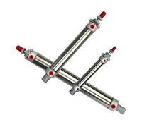 NVSFZGIYG MA16 20 25 32 40 Pneumatic Cylinder 25 50 100 125 150 200 300 400 500mm Stroke Stainless Steel Double Action Mini Air Cylinders 1pcs(450mm Stroke,32mm Bore)