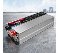 NVSFZGIYG Sine Wave Power Inverter Voltage Converter Split Charge Relay kit with LCD Display 2 AC Sockets 6 USB Ports & Remote(12Vto220V,3000W)