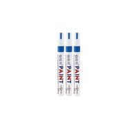 NVVVNX 1/3/6/12Pcs Colorful Permanent Paint Marker Waterproof White Markers Tire Tread Rubber Fabric Paint Metal Paint Marker Pens(3pcs blue)