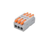NVVVNX 5/10pcs Mini Quick Wiring Connector Splitter Cable Compact Splice Push-in Electrical Connection Terminal Block 1 In Multiple Out(3 In 3 Out,10PCS)