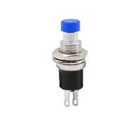 NVVVNX 6Pcs PBS-110 Mini Push Button Switch Press The Reset Switch Momentary ON OFF 7MM Push Button Micro Switch Normally Open NO(6Pcs blue)