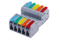 NVVVNX Docking Mini Quick Wire Connector Universal Compact Electrical Wiring Connectors Push-in Butt Conductor Terminal Block(DF-2604D-5C,1Pcs)