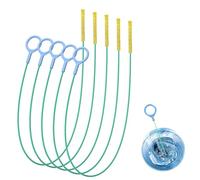 Nvwa Kiro 5Pcs Drain Snake, 35.5in Steel Drain Unblocker Tool, Hair Sink Drain Clog Remover, Plug Hole Drain Snake Unblocker Long/Flexible/Thin Hair Clog Remover to Unclog Bathroom Sink, Tub, Shower