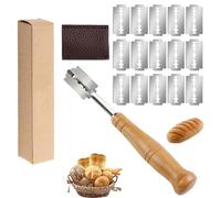 Nvwa Kiro Bread Lame, Equipped with 15 Stainless Bread Scoring Blade Blade Controllable Cutting for Slicing Bread with A Saw Blade, Bread Dough Preparation and Baking