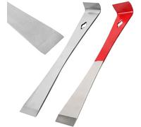 NVWA KIRO Multi Functional Crow Bar, 2pcs Crowbar Set 10.23 in and 9.25in, Durable and Sturdy Pry Bar, Equipped with Practical Functions Such as Nail Puller and Scraper