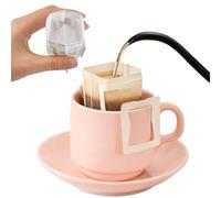 NVWA KIRO100Pcs Disposable Coffee Bags, Coffee Filters with Hanging Ear for Most Cups, Home, Office, Travel, Camping. Portable Drip Coffee is Disposable After Use, Convenient for Cleaning (White)