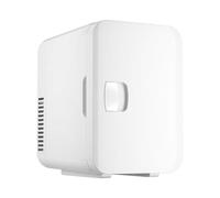 NVYAZJ 6L Mini Fridge for Bedroom, Portable Car Refrigerator with Intelligent Electronic Temperature Control Cooler & Warmer Low Noise Mute Natural Wind for Food Beverage Skincare Makeups
