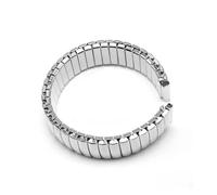 NVYRFS 12mm 14mm 16mm 18mm 20mm 22mm Elastic Stretch Expand Stainless Steel Watch Band Universal Metal Watch Strap Silver Gold Bracelet(Silver,14mm)