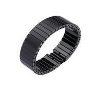 NVYRFS 14mm-22mm Elastic Stainless Steel Watch Strap, Unisex, Black, 20mm M