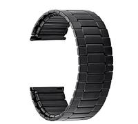NVYRFS 22mm Elastic Stainless Steel Strap Men Women Metal Watch Band Quick Release Universal Bracelet(Black)