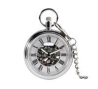NVYRFS Automatic Mechanic Pocket Watch Men Self Winding Pocket Watch Chain Pendant with Roman Number