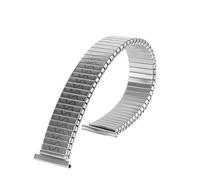 NVYRFS Metal Elastic Watch Strap 12mm 14mm 16mm 18mm 20mm Stretch Expansion Stainless Steel Watch Band Men Women Wristband Accessories(Silver,18mm)