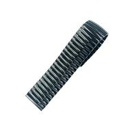 NVYRFS Metal Elastic Watch Strap 20mm 22mm Stretch Expansion Stainless Steel Bracelet Polished Matte Band(Black-2,20mm)