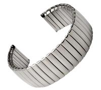 NVYRFS Metal Elastic Watch Strap 20mm 22mm Stretch Expansion Stainless Steel Bracelet Polished Matte Band(Silver,20mm)