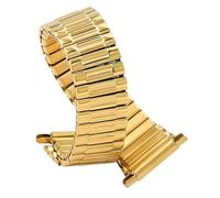 NVYRFS Metal Expansion Watch Band Adjustable Width Stainless Steel Elastic Stretch Replacement Strap Men Women Wristband Accessories(Gold)