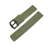 NVYRFS Nylon Woven Elastic Quick Release Strap 18mm 20mm 22mm 24mm Men's Sports Wristband Replacement Watch Band(Green-black,18mm)