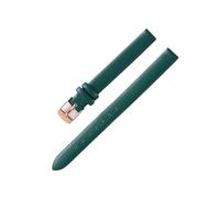 NVYRFS Soft Leather Watchband 8mm 10mm 12mm 14mm 16mm 18mm 20mm 22mm Men Women Bracelet Straps Watch Accessaries(Green-3,12mm)