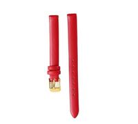NVYRFS Soft Leather Watchband 8mm 10mm 12mm 14mm 16mm 18mm 20mm 22mm Men Women Bracelet Straps Watch Accessaries(Red-2,8mm)