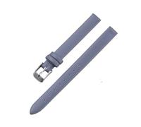 NVYRFS Soft Leather Watchband 8mm 10mm 12mm 14mm 16mm 18mm 20mm 22mm Men Women Bracelet Straps Watch Accessaries(Gray-1,14mm)